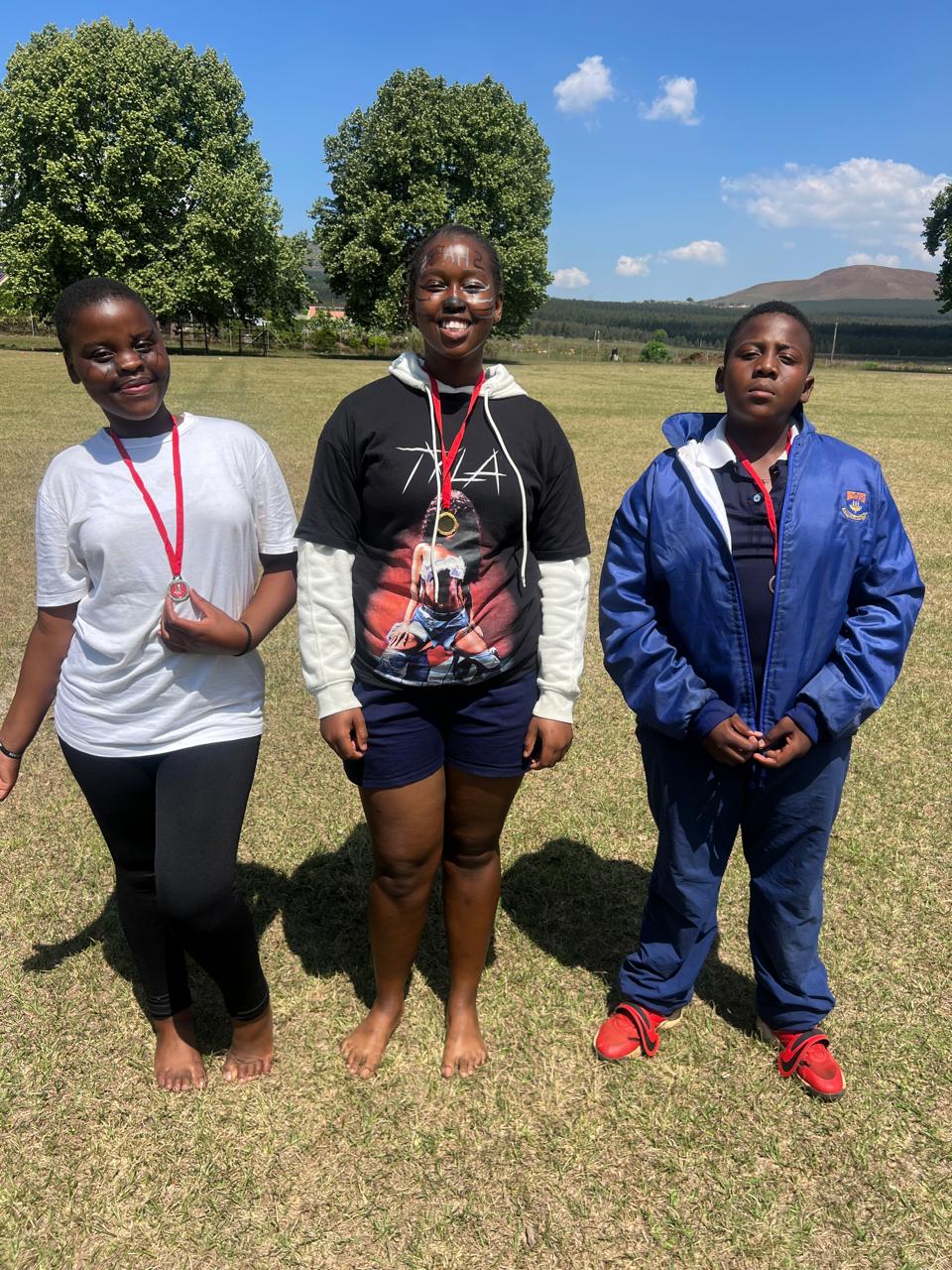 Sharks team athletics events at Laerskool Paulpietersburg
